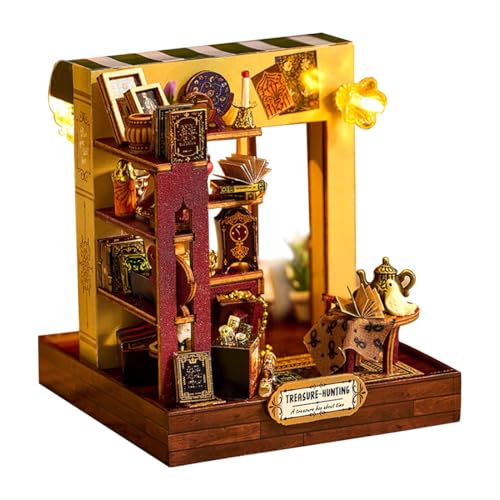 TQVLNMCR DIY Steampunk Holz 3D Puzzle Holzhausmodelle 3D Modell Modell Holzbausatz Holzbausatz Geburtstagsgeschenk for Erwachsene von TQVLNMCR