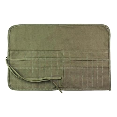 TQVLNMCR Leinwand-Pinselhalter, Aufbewahrungsorganisator, faltbar, Stiftvorhang, Aufbewahrungstasche, Schlitztasche, Tragetasche, Bleistifttasche for Künstler(30 Slot) von TQVLNMCR