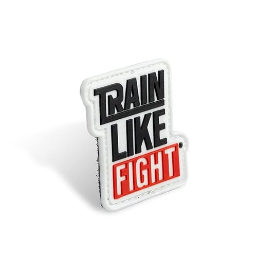 TRAINLIKEFIGHT - Patch mit Klettrückseite - zur Befestigung an Trainingswesten, Rucksäcken oder anderen Oberflächen mit Klettflausch (Klettflausch zum Aufnähen nicht enthalten) - TLKF (vertikal) von TRAINLIKEFIGHT