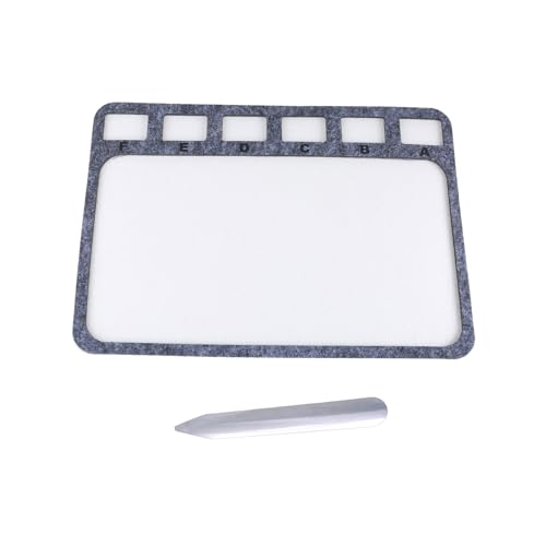 Stabile Filzperlen-Designs, tragbar, für Schmuckherstellung, 2 rechteckige Perlentabletts mit alphabetischer Skala Stabile Filzperlen-Designs, tragbar, für Schmuckherstellung, 2 rechteckige Perlentabletts mit alphabetischer Skala von TRHEEE