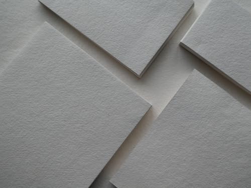 Büttenpapier handgeschöpft druckerfreundlich mit glattem geschnittenem Ränder, günstiges Maxipack (140gr/m² A5 15x21cm) von TRIBAL PAPER