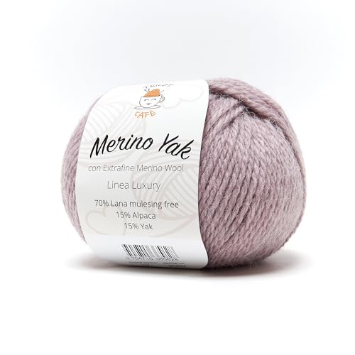 Merino Yak by Tricot Cafè - Premium Wolle Mulesing Free - Altrosa 17 von TRICOT CAFE'