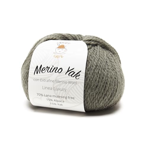 Merino Yak by Tricot Cafè - Premium Wolle Mulesing Free - Taupe 10 von TRICOT CAFE'