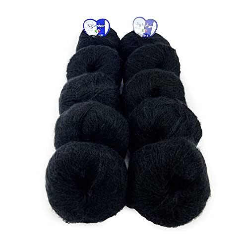 Tricot Café – Big Mohair – ideal für Babys, gemischte Wolle, Schwarz 17 von TRICOT CAFE'