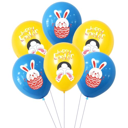 Ostern Luftballons, Ostern Latex Luftballons Ostern Deko, Happy Easter Luftballons Themed Balloons Latex Ostern Ballo Set Party von TROGN