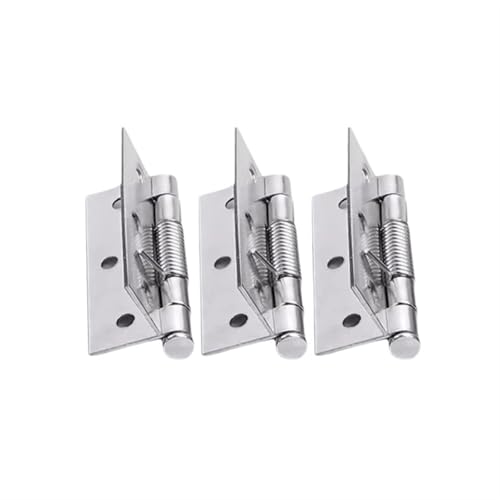 TROGPYXG 2/3/4 Zoll Selbst Schließen Feder Scharnier Mit Schrauben Edelstahl Schließen Tür Scharniere Boxen Schrank Möbel Armaturen Hardware(3 Set-3 inch) von TROGPYXG