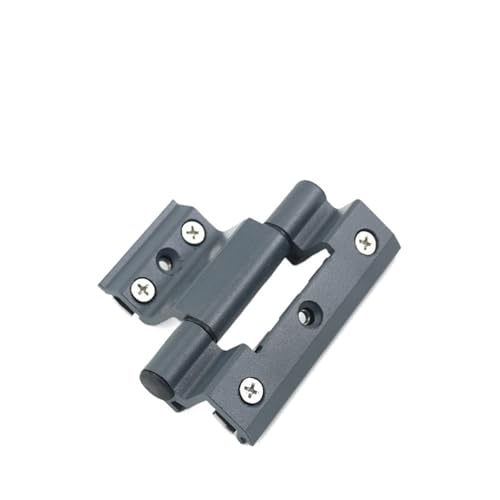 TROGPYXG 2 STÜCKE Verdickte Aluminiumlegierung Tür- Und Fensterscharnier Balkon Hochleistungs-Flachtrennwand Beliebtes Pivot-Scharnier Hardware-Zubehör(01 Practical - Grey) von TROGPYXG