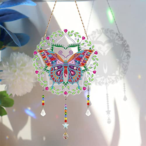 TROYSINC 5D DIY Diamond Painting Bilder Anhänger, Strass Kristall Malerei Bilder, Diamant Painting Set Wandbehang Türkranz Wanddeko Ornamente für Home von TROYSINC