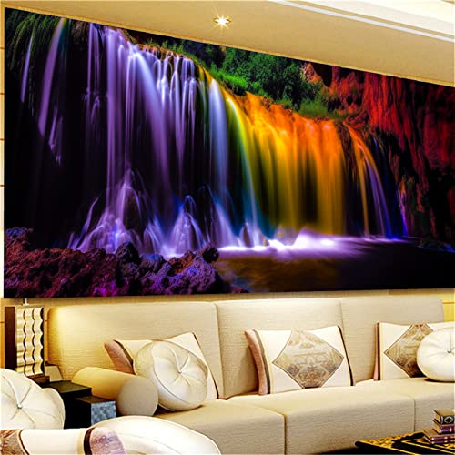 TROYSINC 5D Diamant Painting Landschaft Kit DIY Wasserfall Diamond Painting Strass Kreuzstich Arts Craft Home Wanddekoration (150 * 60cm) von TROYSINC