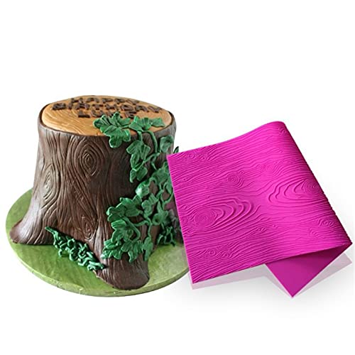 TROYSINC Baumrinde Silikonform Baumrinde Geformter Kuchen Dekorieren Fondantkuchenform,Torten-Modellierwerkzeug,DIY Holz Textur Tortendeko Geprägtes Prägematte Strukturmatte von TROYSINC