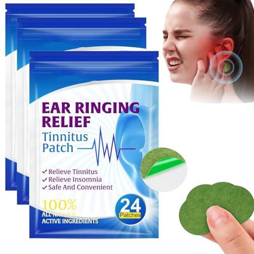 TRUNEB 72pcs Luhaka Tinnitus Relief Treatment Ear Patch,Luhaka Tinnidrop Tinnitus Relief Patch,Tinnitus Relief for Ringing Ears,Effectively Relieves Hearing Loss and Ear Pain von TRUNEB