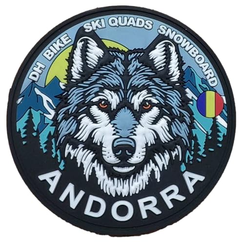 Andorra taktischer Militär-Patch 3D PVC - robustes Befestigungssystem Hook&Loop - Andorra Abzeichen für Rucksack Airsoft Survival Outdoor Crossfit von TS Tactical Store