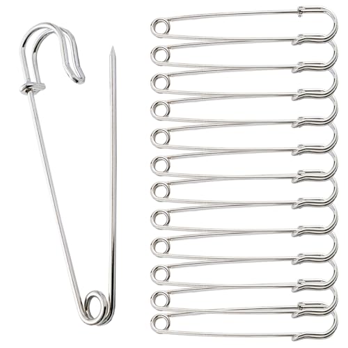 TSHAOUN 100 Stück Sicherheitsnadeln, Sicherheitsnadeln Groß, Safety Pins, Rostbeständig Sicherheitsnadeln, Sicherheitsnadeln für Kleidung, für Kleidung, Quilten, Kunsthandwerk, Charms von TSHAOUN