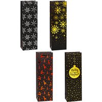 12 TSI Flaschenbeutel PREMIUM Weihnachten 2 Motiv sortiert 12,0 x 38,0 cm von TSI