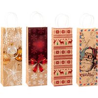 12 TSI Flaschenbeutel Weihnachten Serie 4 Motiv sortiert 12,0 x 36,0 cm von TSI