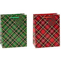 12 TSI Geschenktaschen Tartan Motiv sortiert 18,0 x 23,0 cm von TSI