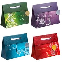 12 TSI Geschenktaschen Weihnachten Elegant Motiv sortiert 33,0 x 26,0 cm von TSI