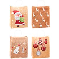 12 TSI Geschenktaschen Weihnachten Papier Serie 3 Motiv sortiert 26,0 x 32,0 cm von TSI