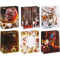 12 TSI Geschenktaschen Weihnachten Serie 11 Motiv sortiert 26,0 x 32,0 cm von TSI