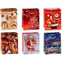 12 TSI Geschenktaschen Weihnachten Serie 7 Motiv sortiert 11,0 x 14,0 cm von TSI