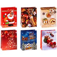 12 TSI Geschenktaschen Weihnachten Serie 7 Motiv sortiert 18,0 x 23,0 cm von TSI