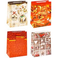 12 TSI Geschenktaschen Weihnachten Serie 9 Motiv sortiert 11,0 x 14,0 cm von TSI