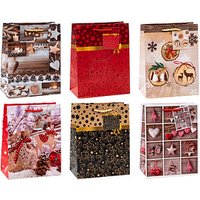 12 TSI Geschenktaschen Weihnachten Serie 9 Motiv sortiert 18,0 x 23,0 cm von TSI