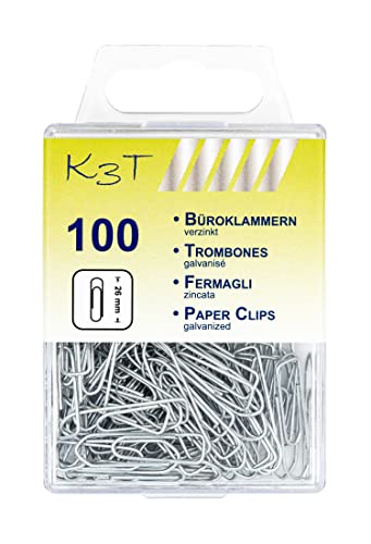 TSI Büroklammern, 26 mm, 100-er Packung von TSI