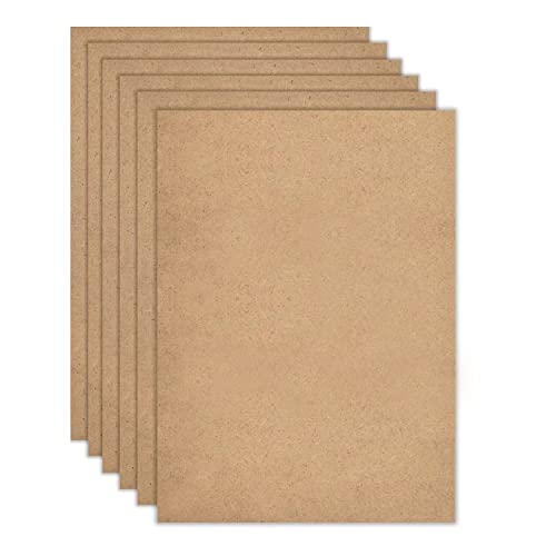 TSKDKIT A4 MDF Holzplatten zum Basteln, 4mm Mittlere Dichte Fiberboard Holz Blatt Holzbretter MDF Platten für Lasergravur, Malerei und Dekor, billiger als Leinwand Papier Board (6pcs, 30 x 21cm) von TSKDKIT