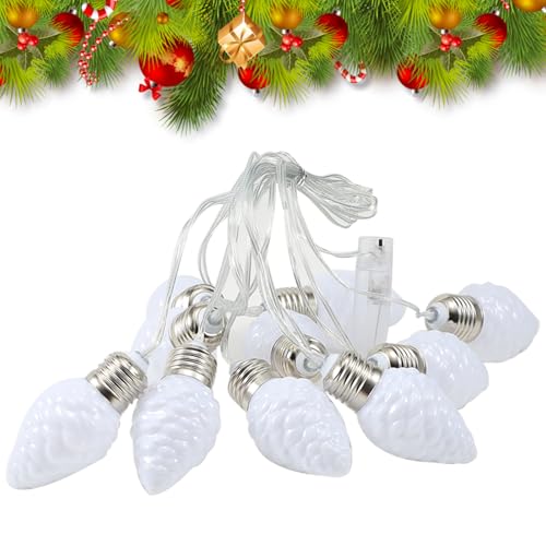 TSLBW 10 LED Bunte String Lights 2 M, Tannenzapfen Form, Weihnachtliche Dekorative Lichterketten Für Party, Weihnachtskranz Lichter Für Indoor Home Xmas Winter Holiday Decor von TSLBW