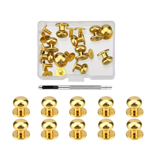 4 mm, 7 mm, 8 mm, runde Kopfknopf-Nieten für Leder, Metallschrauben, Spikes und Nieten für Kleidung, Schuhe, Gürtel, Tasche, Dekoration 4 mm, 7 mm, 8 mm, runde Kopfknopf-Nieten für Leder, Metallschrauben, Spikes und Nieten für Kleidung, Schuhe, Gürtel, Tasche, Dekoration von TSMORY