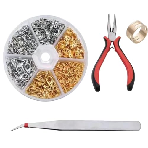 TSMORY Schmuckherstellungs-Set mit Zange, komplettes Handwerk für Armbänder und Halsketten, Metall-Schmuckzubehör für Liebhaber TSMORY Schmuckherstellungs-Set mit Zange, komplettes Handwerk für Armbänder und Halsketten, Metall-Schmuckzubehör für Liebhaber von TSMORY