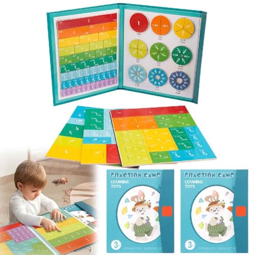 Magnetic Score Disk Demonstrator,Fractions Manipulatives Educational for Elementary School,Magnetic Fraction Educational Puzzle,Magnetic Fraction Tiles & Fraction Circles Activity Set (2 pieces) von TSYIDUI