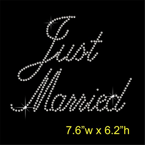 Just Married – Junggesellinnenabschied, Hotfix-Strass-Applikation zum Aufbügeln von TShirt Showroom