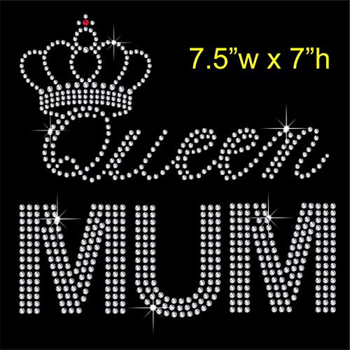 TShirt Showroom Bügelbild Queen Mum Hotfix Strass-Steine von TShirt Showroom