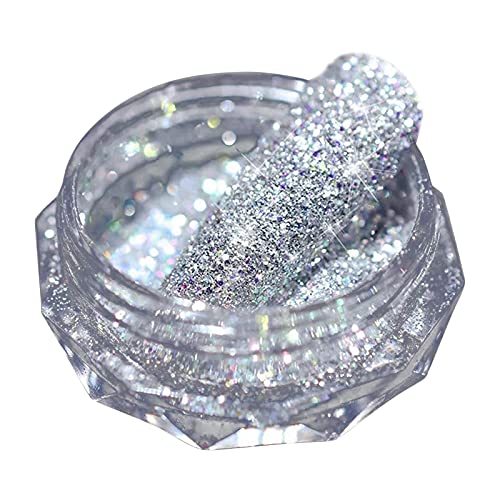 Glitzerpulver Nägel Glitzer Nagel Pailletten Nail art Glitter für Nägel Decals,Körper Glitzer Pulver Deko Nagelpulver Glitter Shiny Nail Art Powder für Gesicht Körper DIY Nagelkunst Make up (D) von TT-