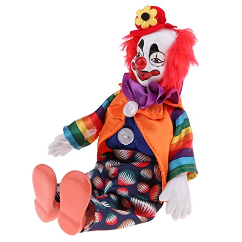 TTETTZ 23cm Lustige Orange Kleidung Clown Mann Puppe Weihnachten Ornamente von TTETTZ