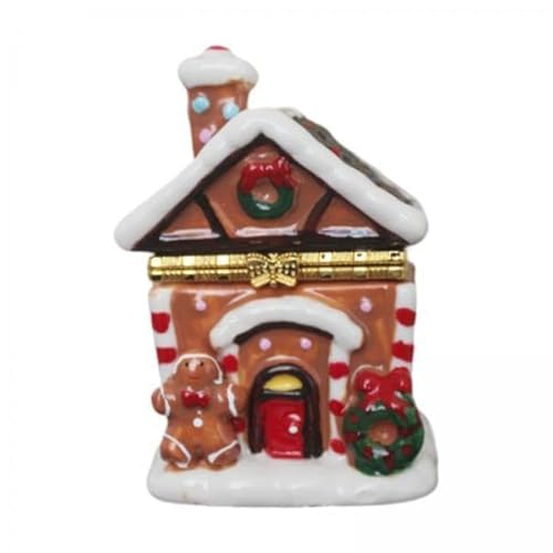 TTETTZ 4x Weihnachts Schmuckkästchen, Aufklappbare Schmuckschatulle, Handbemalte Weihnachtsdekoration TTETTZ 4x Weihnachts Schmuckkästchen, Aufklappbare Schmuckschatulle, Handbemalte Weihnachtsdekoration von TTETTZ