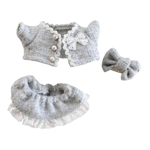 TTETTZ Rock-Set für Puppen, weiche Kleidung für kleine Mädchen, Bezaubernde Outfits mit Anhängern, Blau von TTETTZ