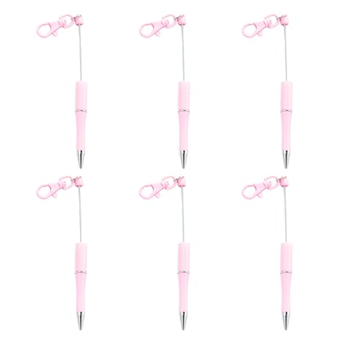 TTTLLNN - 6 x Kugelschreiber mit Schlüsselanhänger, weicher Schreibstift, 1,0 mm, Stift mit Anhänger für Büro, Schulbedarf von TTTLLNN