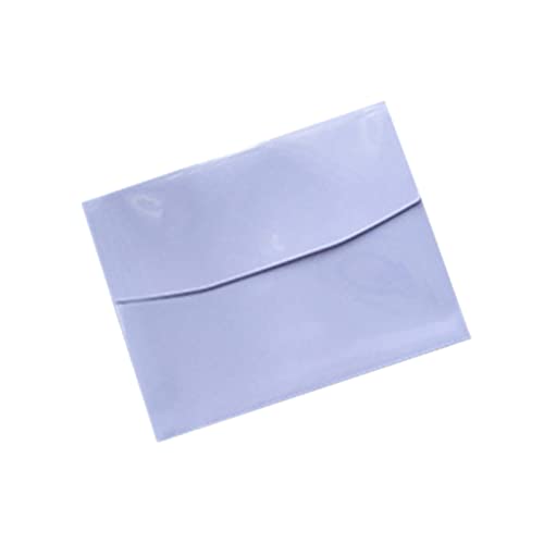 Folder, Aktenordner, 2-teiliger Aktenordner, A4, hochwertiger PVC-Ordner, Verriegelungsknopf-Design, Umschlag mit großer Kapazität, Büro-Dokumententasche, Dokumenten-Organizer(Color:Purple) von TTYSSAC