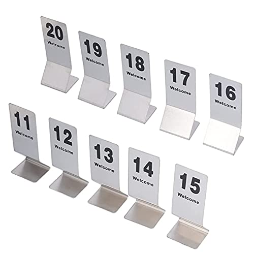 Table number, Metall-Nummernschilder, Tischkarten mit den Nummern 1 bis 25/50, können häufig in Restaurants, Bars, Partys und Hochzeiten verwendet werden.(1 to 25,50) von TTYSSAC