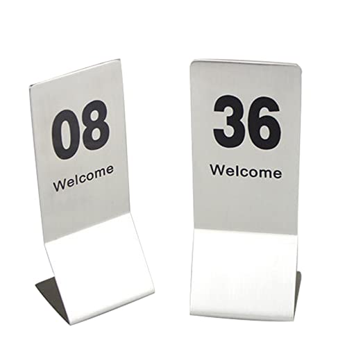 Table number, Tischnummernschilder, Tischkarten mit den Zahlen 1 bis 25/50, ideal for rustikale Empfänge, Bankette, Cafés, Restaurants, Hotels(1,50) von TTYSSAC