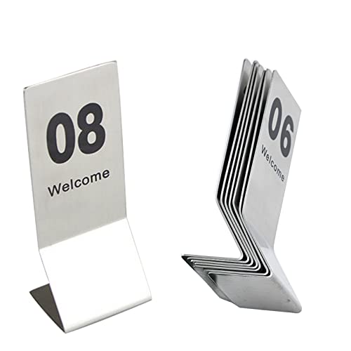 Table number, Tischschild, digitale Restaurantkarte, stehende Tischnummer, Tischnummer kann häufig in Restaurants, Bars, Partys, Hochzeiten verwendet werden(1,50) von TTYSSAC