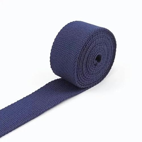 TUITA 8 m 20/25/32/38 mm 2 mm Dickes Gurtband aus Polyester-Baumwoll-Leinen-Taschen-Gurtband für Rucksackgurt, Gürtelband, Bekleidungshandwerk von TUITA