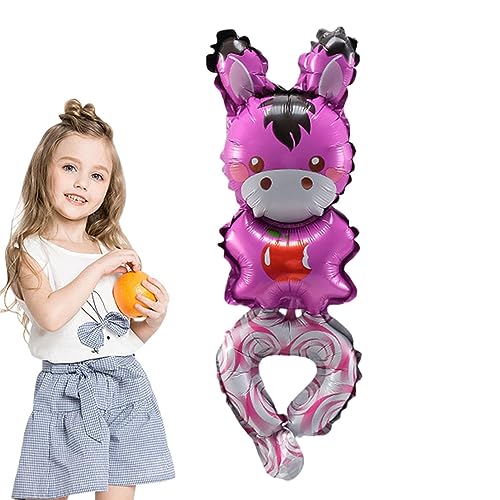 TUJOBA Tierische aufblasbare Stirnbänder - Aufblasbares Ballon-Stirnband-Haarband für Kinder,Tragbares aufblasbares Stirnband mit Cartoon-Hand, das Luftballons trägt, als Geburtstagsgeschenk von TUJOBA