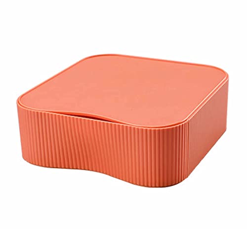 TUKA-i-AKUT Stapelbar Desktop Organizer Schubladenbox Frei Kombinierbar, Schreibtisch Storage Utensilienbox, Make-up Kosmetik Schmuck Aufbewahrungsschubladen, 23x22x8cm TKD8610 Orange von TUKA-i-AKUT