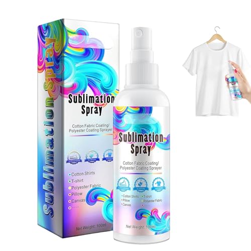 Sublimationsspray, Sublimations-Beschichtungsspray, Sublimationsspray für Baumwollshirts, Spray Helles Sublimationsspray, Schnell Trocknendes Sublimations-Beschichtungsspray, 100ml von TUKNN