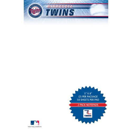 TURNER Minnesota Twins Notizblöcke, 12,7 x 20,3 cm, 2 Stück (8170485) von TURNER