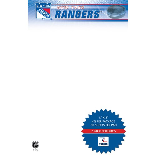 TURNER New York Rangers Notizblöcke, 12,7 x 20,3 cm, 2 Stück (8170428) von TURNER